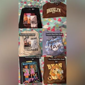 Graphic Shirts/ Jackets/ Sweaters